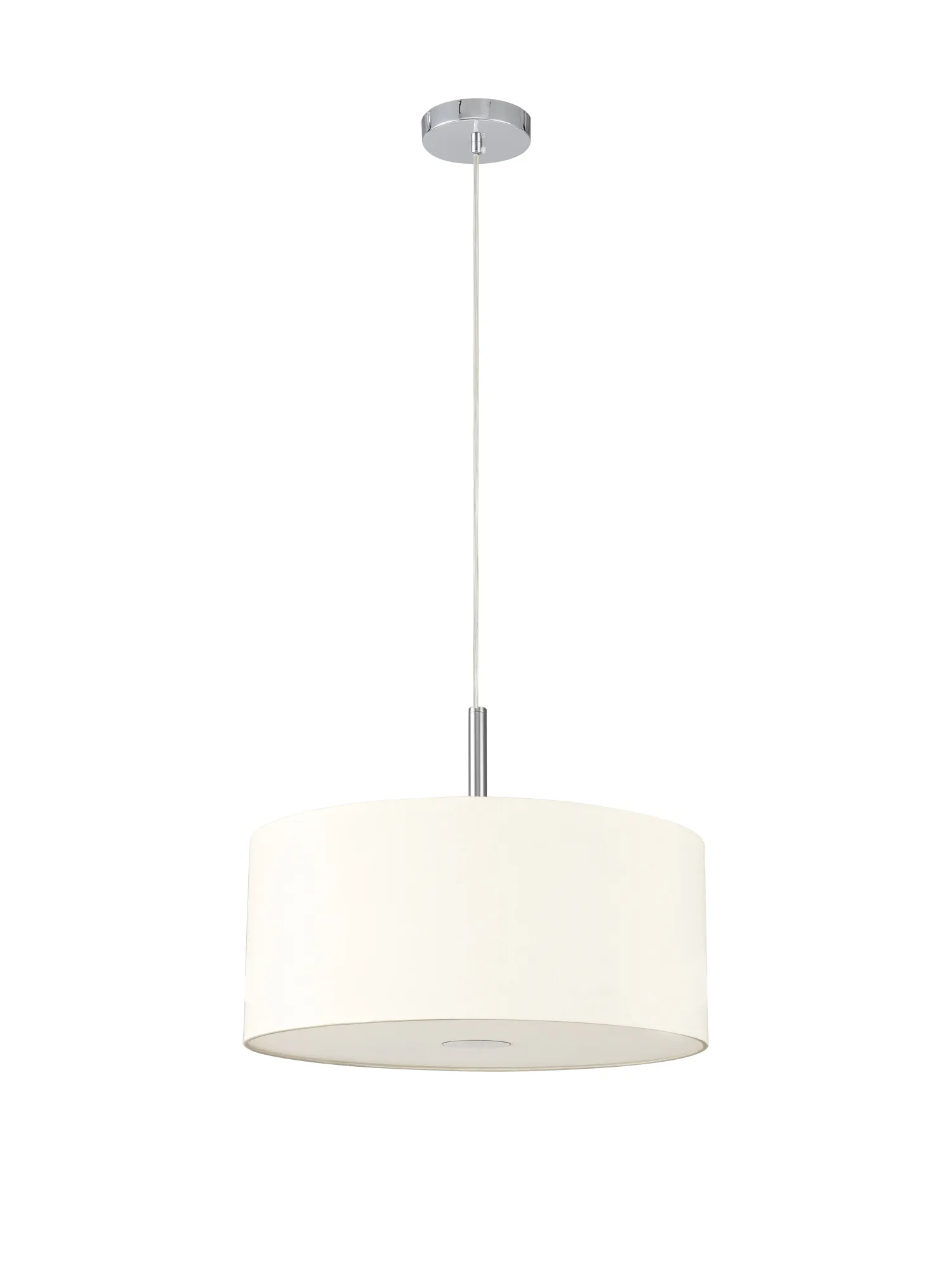 Baymont 40cm 3 Light Pendant Polished Chrome, Ivory Pearl, Frosted Diffuser DK0335  Deco Baymont CH IV